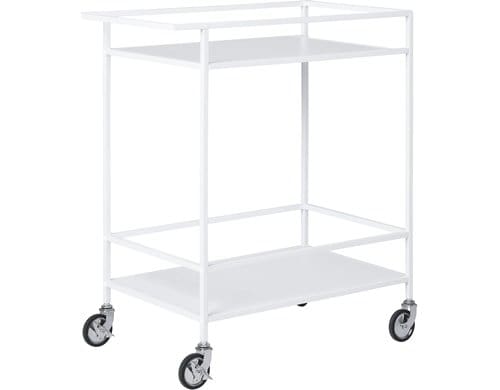 House Nordic Bartrolley Vita Schwarz 68x40x79cm, Edelstahl