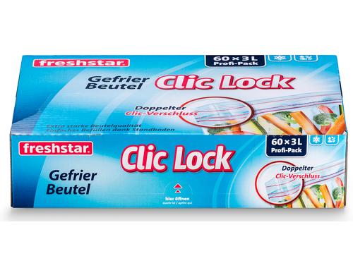 Freshstar Gefrierbeutel 3 Liter à 60 Stück 27 x 25 cm