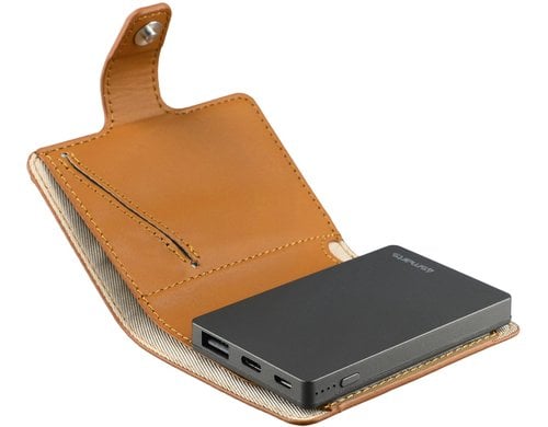 4smarts Powerbank PowrWallet 3000mAh, 10W, cognac