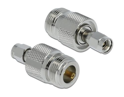 Delock Adapter N-Buchse zu RP-SMA-Stecker 36.70mm, vergoldet