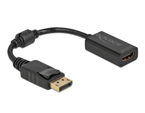 Adapter DP 1.1 Stecker zu HDMI-Buchse Passiv, schwarz