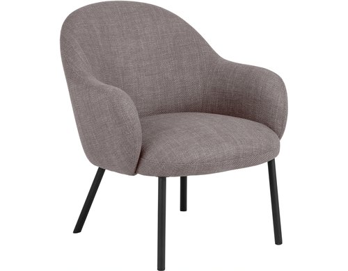 AC Design Sessel Spencer Stahl/Polyurethan, Light Grey/Brown