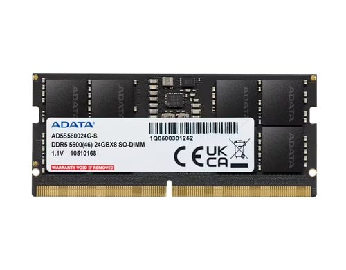 Adata DDR5 24GB 5600MT/s SO-DIMM, 1.1V, CL 46