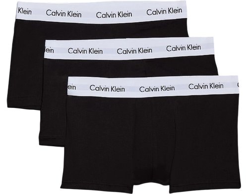 Calvin Klein 3P Low Rise Trunk Black, M