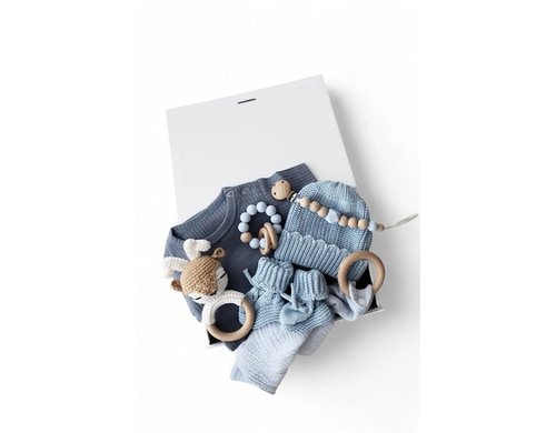 Oykami Geschenkbox Blau Palermo Hirsch