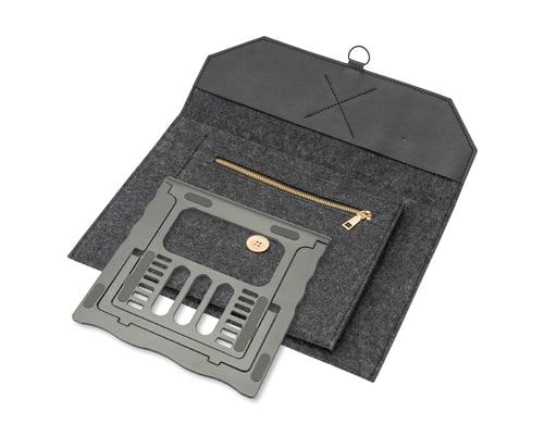 4SMARTS Ergo Workspace Bundle, Dunkelgrau Laptop/Tablet