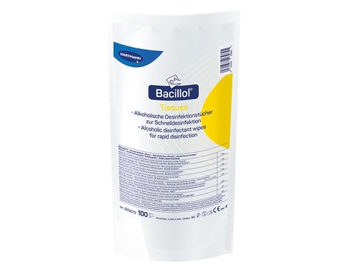 Bacillol Tissues Desinfektionstücher 100Stk 100 Tücher Nachfüllbeutel