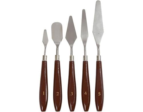 Creativ Company Malmesser / Spachtelset 5 Stück, 17 - 23 cm