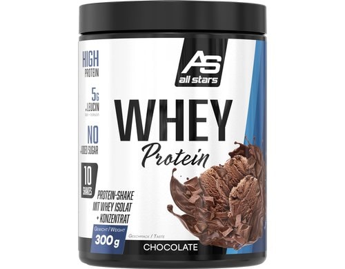 All Stars Whey Protein 100 % Chocolate, Dose: 300g