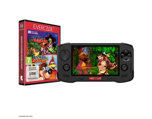 Blaze Evercade Nexus & Banjo Kazooie Retro-Gaming-Handheld Bundle