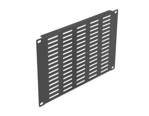 Delock 10 Netzwerkschrank Panel, 4 HE Mit Lüftungsschlitzen horizontal, schwarz
