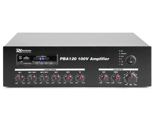 Power Dynamics PBA120 100V Verstärker 120W, USB/MP3