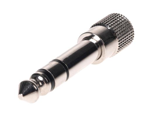 Bemero BA2001 Kopfhörer-Klinken Adapter 6.3mm - 3.5mm stereo Klinkenadapter, silber