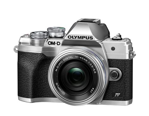 Olympus E-M10 Mark IV 14-42mm silber 14-42mm F3.5-5.6 Pancake