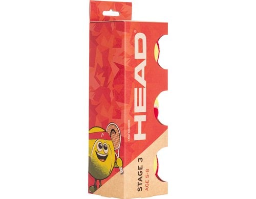 HEAD Tennisbälle Stage 3 3er-Pack Dose, 3 Bälle