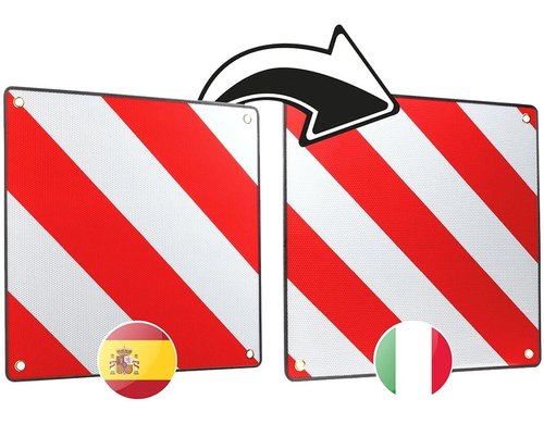 CPC Warntafel 2-in-1 IT + ESP, 50×50cm, Alu