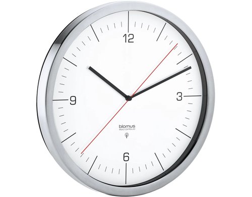 Blomus Funk Wanduhr CRONO M 24 cm, Weiss