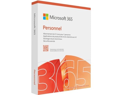 Microsoft, 365 Personal Box Box, Miete, Jahreslizenz, französisch