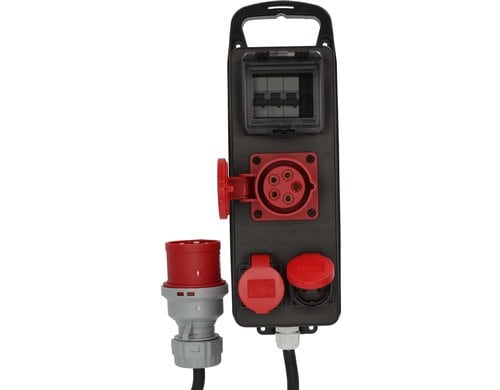 Brennenstuhl BSV P CEE 400V/32A auf 16A LS Adapter 1m, 1x400V/16A + 2xTyp25