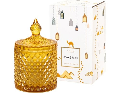AVA & MAY Duftkerze Cairo, 200g 9.5x8.5cm (HxD), Sojawachs,Brennd. ca.45h