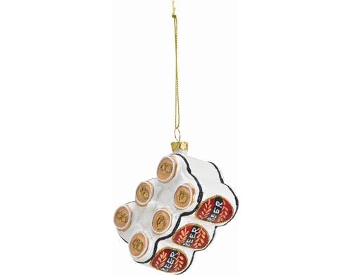 G. Wurm Weihnachtskugel Bierdosen Glas, 5x8x5 cm (BxHxT)