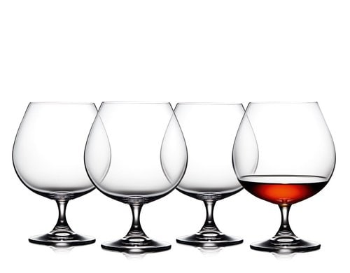Lyngby Cognacglas Juvel 69 cl 4 Stk. Farbe klar, Crystal Glas