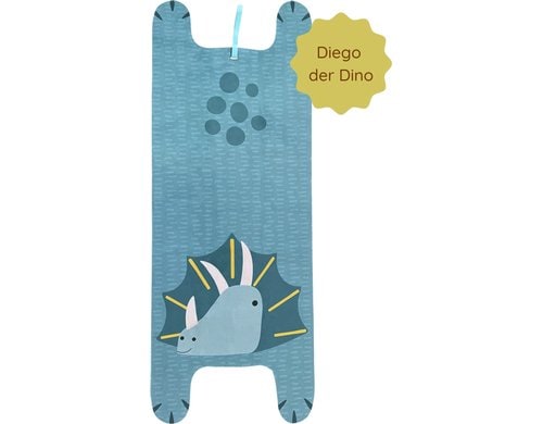 Kinder-Yogamatte Diego der Dino Blau