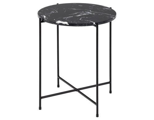 AC Design Couchtisch Avila Schwarz, Ø42x45 cm