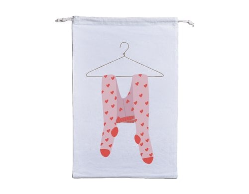 ChicMic Wäschesack - hearts 40x60cm,  100% Bio Baumwolle