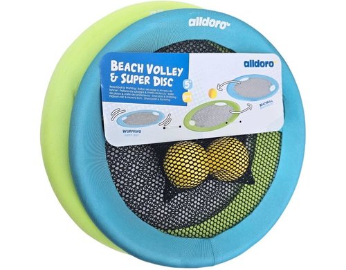 2 in 1 Beachball-Set & XL Wurfscheibe 40 cm