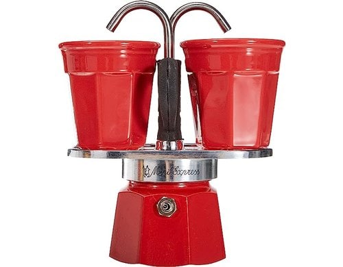 Bialetti Espressokocher rot 23x9,5x22,5cm,  6,5x6,5cm /80ml (je tasse)