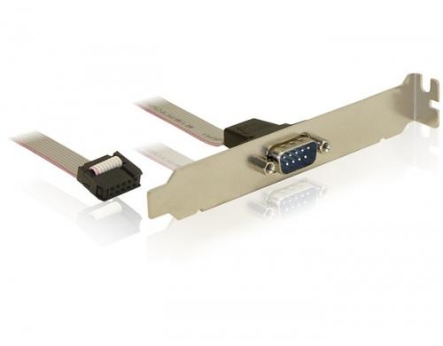 Seriell 1 Port Seriell RS-232 Bracket Full Hight, 1:1 Belegung, 40cm Kabel