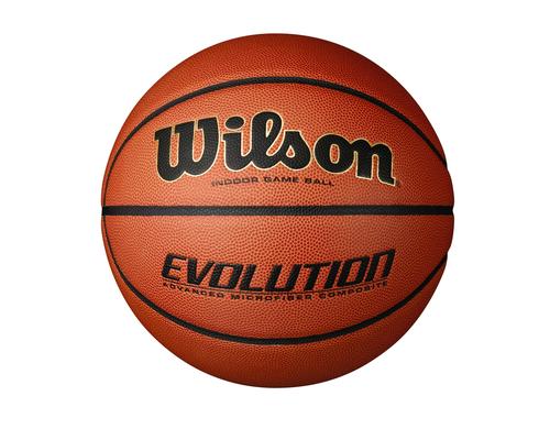 Wilson Basketball Evolution Game Ball SZ 7 Cat. Silber, Grösse:7, Orange