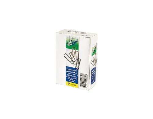 Büroline Büroklammern Gr. 2 vernickelt 24mm,  1 Pack à 1000