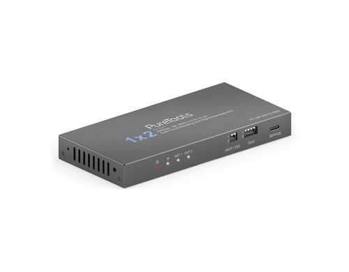 PureTools PT-SP-HD12-48G 1x2 HDMI 2.1 Splitter - 48Gbps - 8K