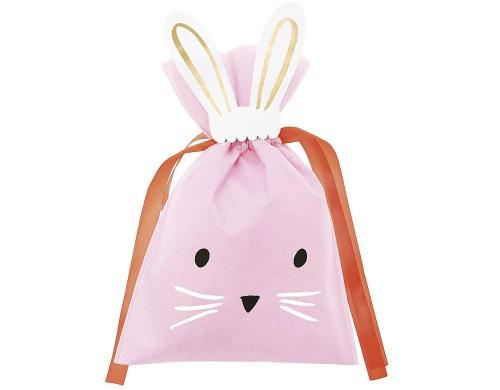 Rico Design Geschenktüte Hase klein rosa, 20 x 30cm