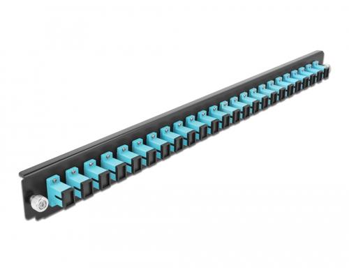 DeLock 19Spleissbox FB 24Port SC,Aqua 19Spleissbox zu DE,1HE,Aqua,482.6x44x44mm