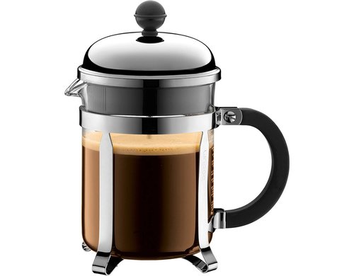 Bodum Chambord Kaffeebereiter 4 Tassen Edelstahl, 0.5 Liter