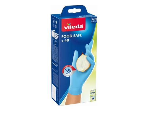 Vileda Einmalhandschuhe Food Safe S/M 6,5-7,5, 40 Stk.