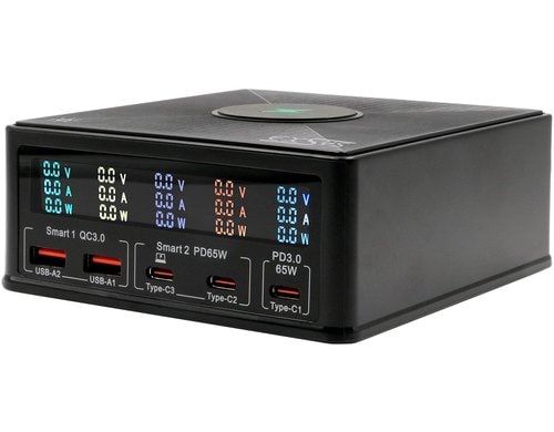 EXSYS EX-1106, Multiport Ladestation 160W Laden von bis zu 6 Geräten gleichzeitig
