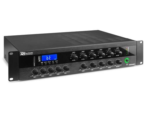 Power Dynamics PDW360MP3 100V 6-Zone Amplifier 360W, BT