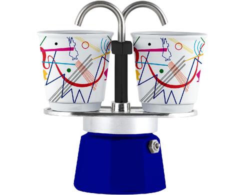 Bialetti Mini Express Kandinsky 2 Tassen inkl. 2 Espressotassen