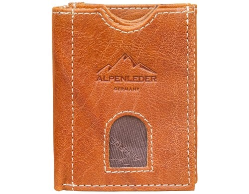 Alpenleder Geldbörse Pocket cognac