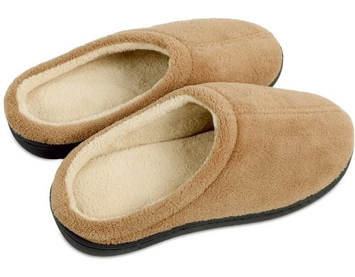 VITALmaxx Komfort-Slipper 39/40 hellbraun/schwarz