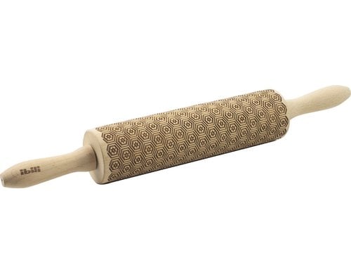Ibili Wallholz Holz mit Muster Deko 39,5x 5 cm