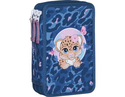 Beckmann Etui Classic Triple Cheeta, 28-teilig, 12 x 20.5 x 7 cm