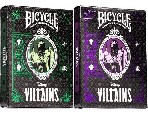 Bicycle Disney 100 - Green & Purple Villain Pokerkarten