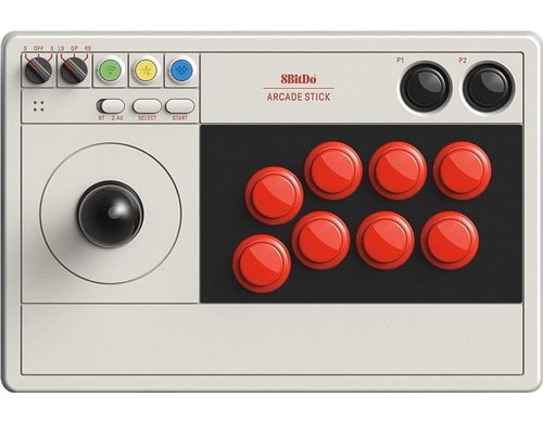 8BitDo Arcade Stick gray Wireless, Switch/Switch2/PC