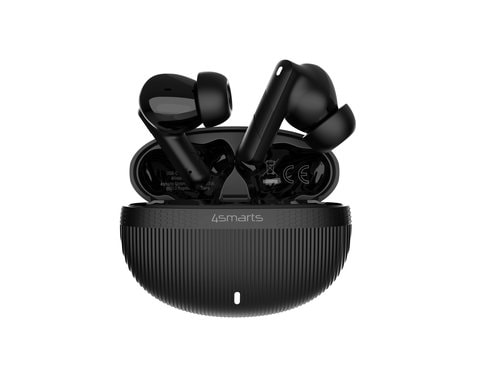 4smarts SkyBuds Screen ANC, Schwarz bis 20h Wiedergabe, BT 5.4