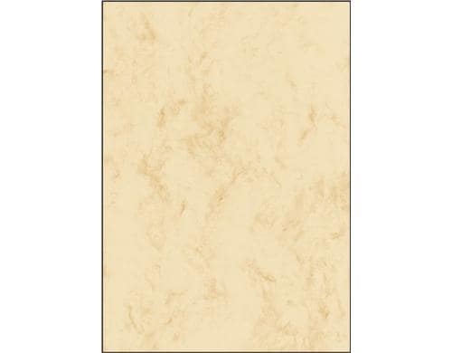Sigel Marmor-Papier, beige, beidseitig (Ink/Laser/Copy) 90g, A4, 100 BL